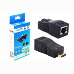 4K HDMI Over Ethernet Network Adapter 30m HDMI Extender over LAN RJ45 CAT 5E 6E